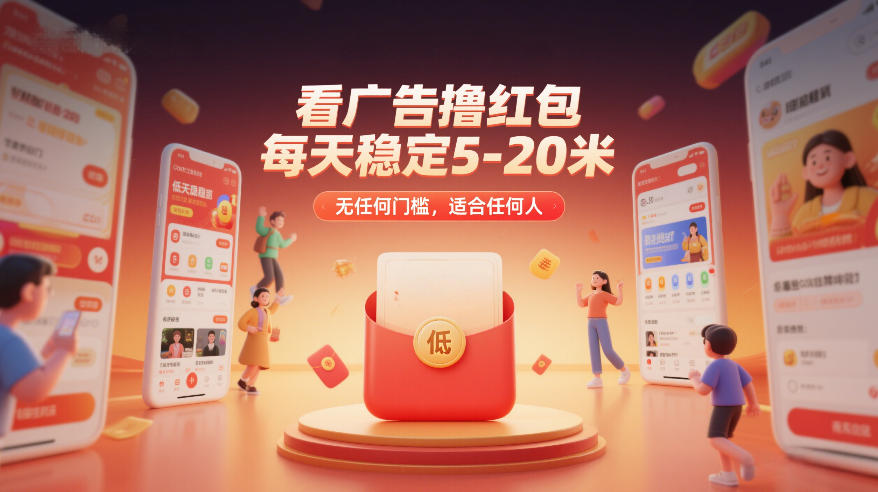 看广告撸红包，每天稳定5-20米，无任何门槛，适合任何人-千城资源网