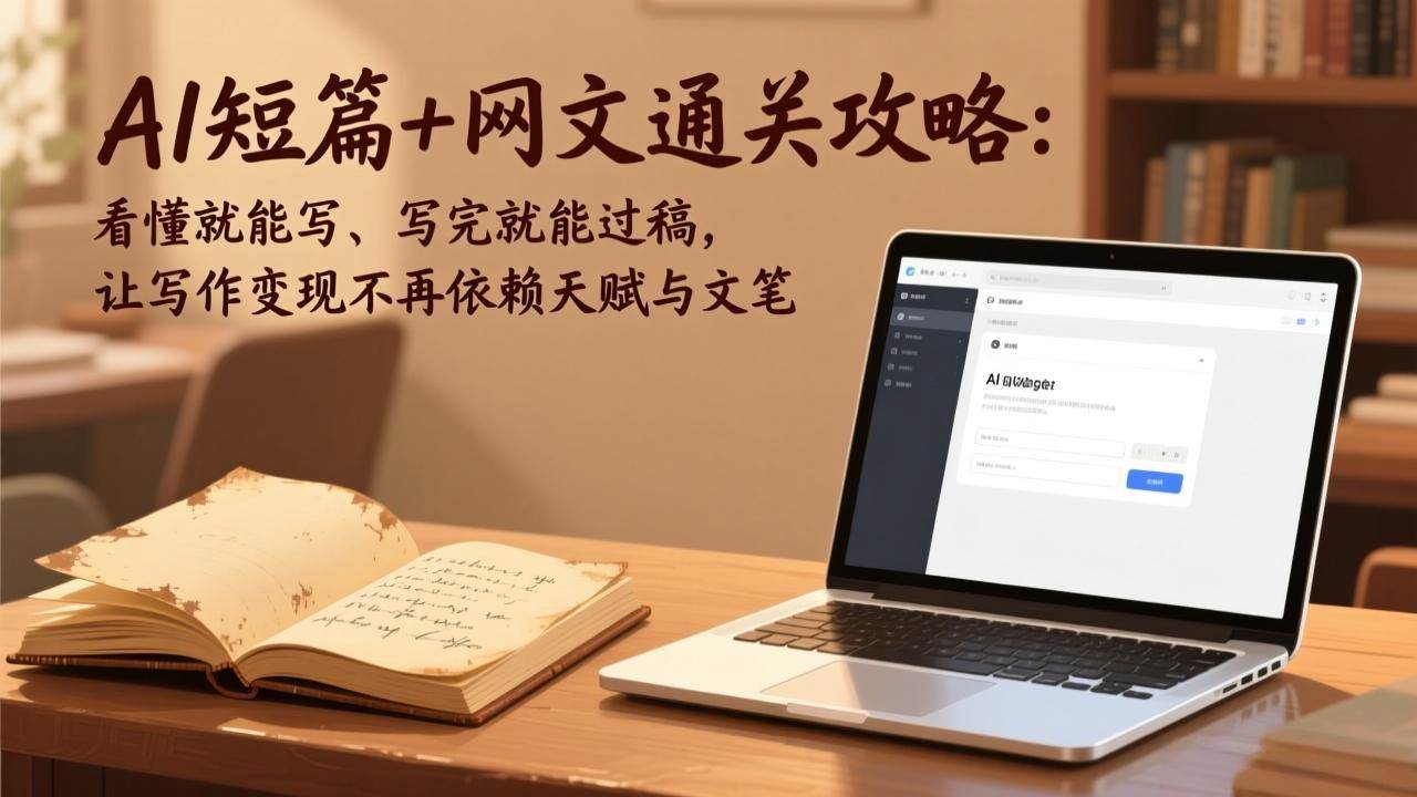 （17515期）AI短篇+网文通关攻略：看懂就能写、写完就能过稿，让写作变现不再依赖天赋与文笔-千城资源网