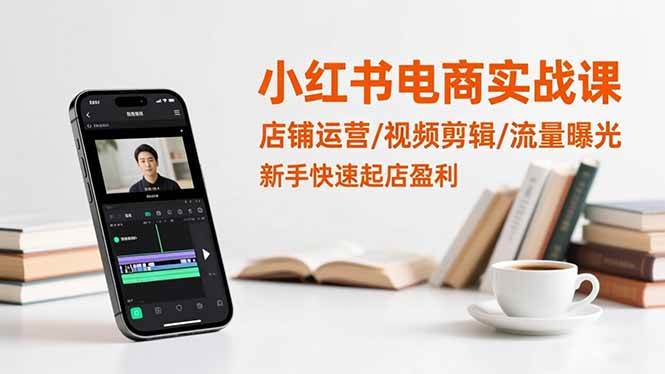 （16536期）小红书电商实战课：店铺运营/视频剪辑/流量曝光，新手快速起店盈利-千城资源网