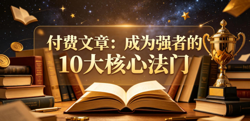付费文章：成为强者的10大核心法门-千城资源网