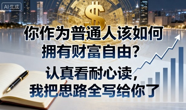 付费文章：你作为普通人该如何拥有财富自由？认真看耐心读，我把思路全写给你了-千城资源网