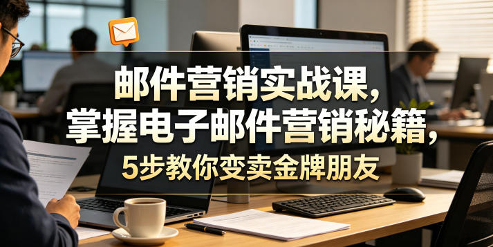 邮件营销实战课，掌握电子邮件营销秘籍，5步教你变卖金牌朋友【原创双语字幕】-千城资源网