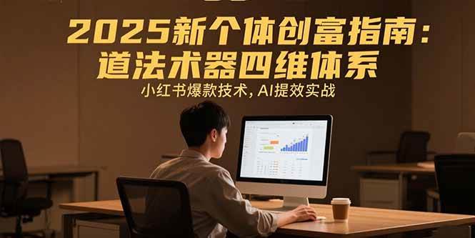 （15477期）2025新个体创富指南：道法术器四维体系，小红书爆款技术，AI提效实战-千城资源网