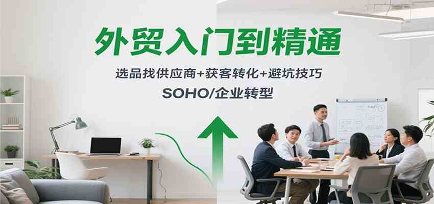 外贸入门到精通，选品找供应商+获客转化+避坑技巧，SOHO/企业转型-千城资源网