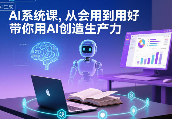 AI系统课，从会用到用好，带你用AI创造生产力-千城资源网
