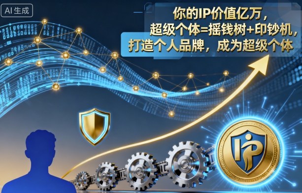 你的IP价值亿万，超级个体=摇钱树+印钞机，打造个人品牌，成为超级个体-千城资源网