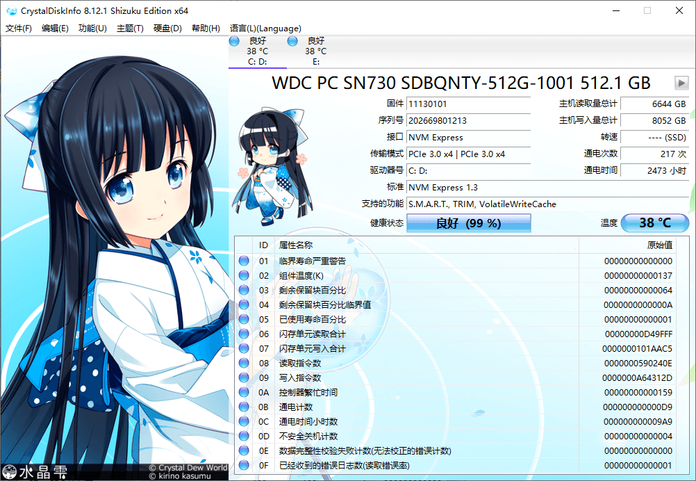 CrystalDiskInfo v9.9.1绿色版-千城资源网