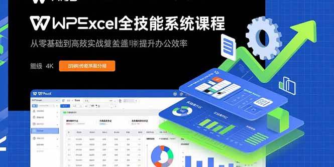 图片[1]-（15873期）WPS Excel全技能系统课程：从零基础到高阶实战全覆盖，全面提升办公效率-千城资源网