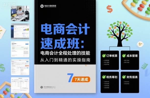 电商会计速成班，电商会计全程处理的技能-千城资源网