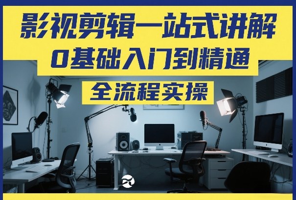 影视剪辑一站式讲解，0基础入门到精通，全流程实操-千城资源网