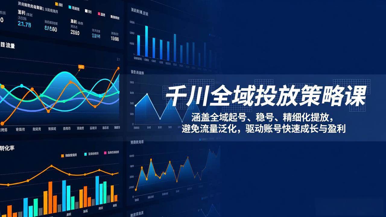 （17285期）千川全域投放策略课：涵盖全域起号、稳号、精细化投放，避免流量泛化，驱动账号快速成长与盈利-千城资源网