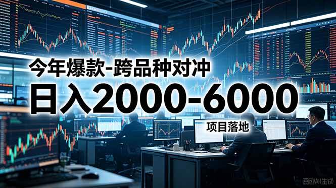 （18918期）今年爆款-跨品种对冲日入2000-6000，项目落地！-千城资源网