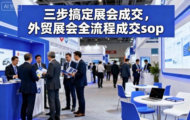 三步搞定展会成交，外贸展会全流程成交sop-千城资源网