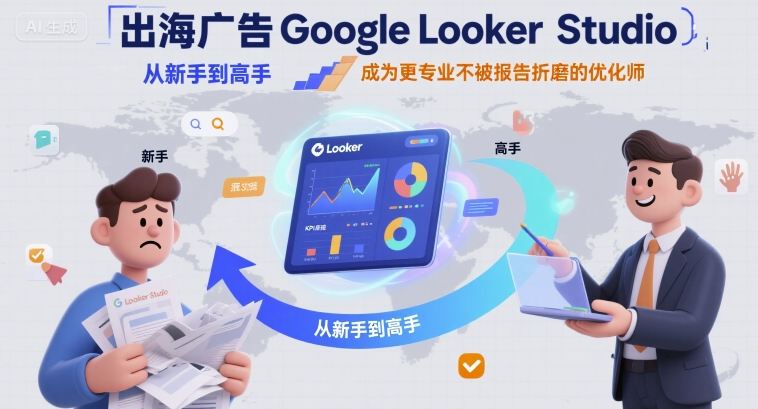 出海广告Google Looker Studio从新手到高手，成为更专业不被报告折磨的优化师-千城资源网