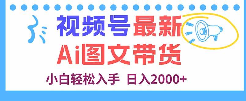 （16092期）视频号最新AI图文带货，每天几分钟，小白轻松入手，日入2000+-千城资源网