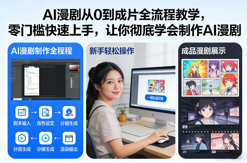 AI漫剧从0到成片全流程教学，零门槛快速上手，让你彻底学会制作AI漫剧【保姆级教程】-千城资源网