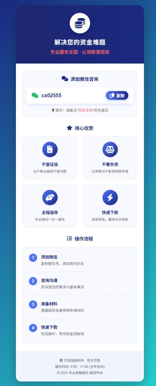 金融业务加个人微信单页源码-千城资源网