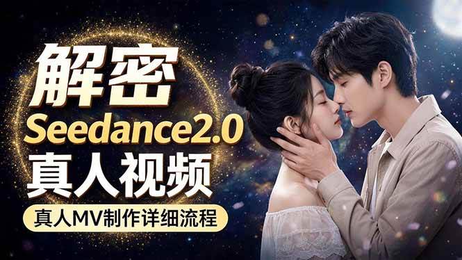 （18289期）Seedance 2.0电影级真人 MV全流程拆解：提示词、运镜、粒子特效，手把手实操-千城资源网