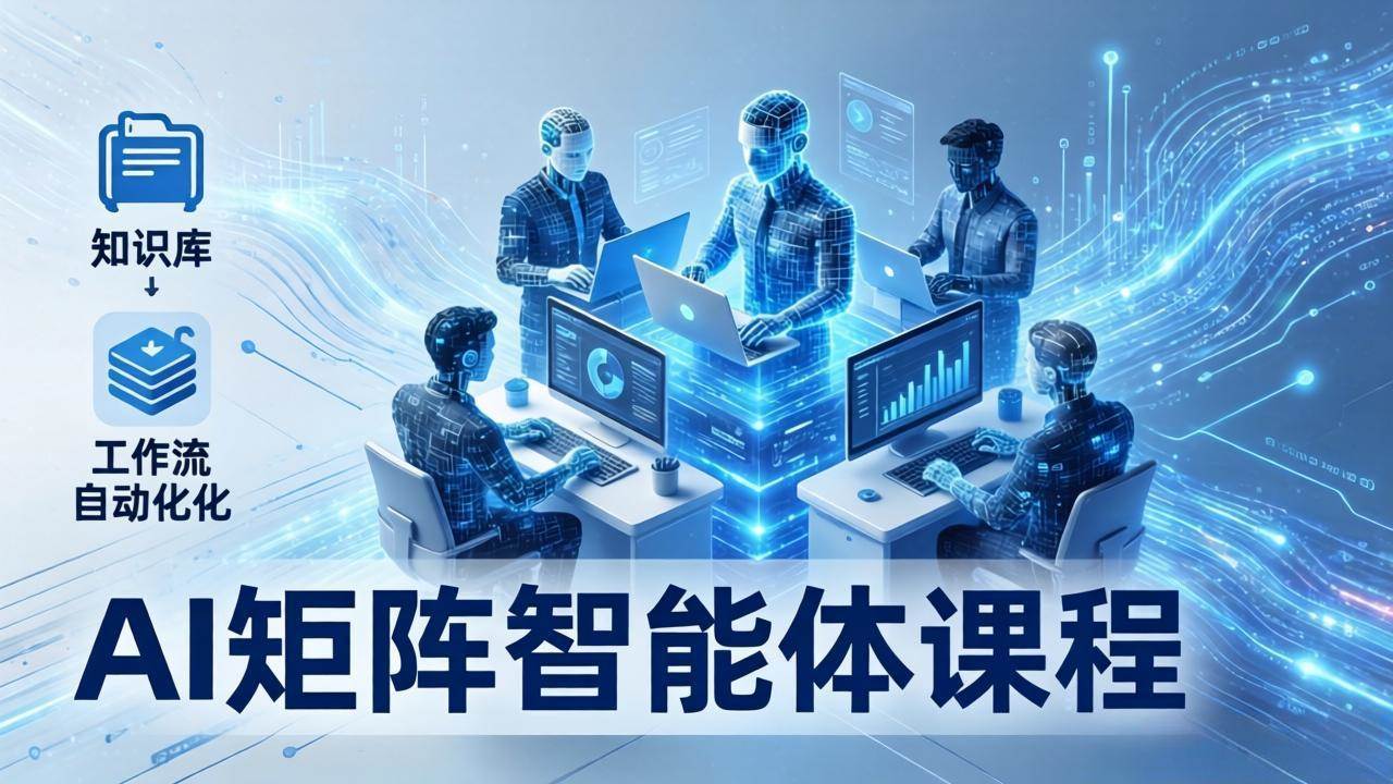 （17759期）AI矩阵智能体实战：100个数字员工批量生产内容，文本知识库+工作流自动化全搞定-千城资源网