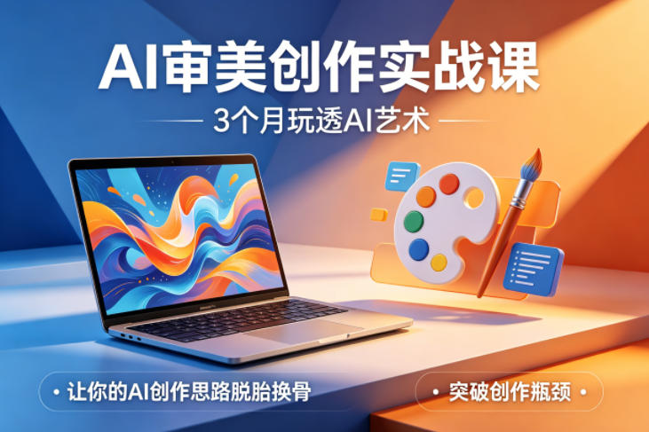 AI审美创作实战课，3个月玩透AI艺术，让你的AI创作思路脱胎换骨，突破创作瓶颈（更新0617）-千城资源网