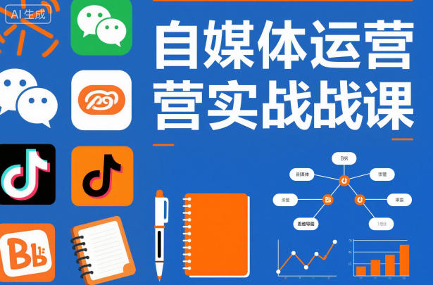 自媒体运营实战课，掌握一套系统的自媒体运营底层方法论，成为优秀的内容创作者-千城资源网