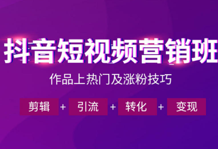 抖音短视频运营班，一门课学会作品上热门及涨粉技巧，引流转化剪辑变现（2026年5月）-千城资源网