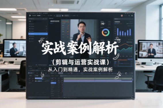 剪辑与运营实战课，从入门到精通，实战案例解析（更新2026）-千城资源网