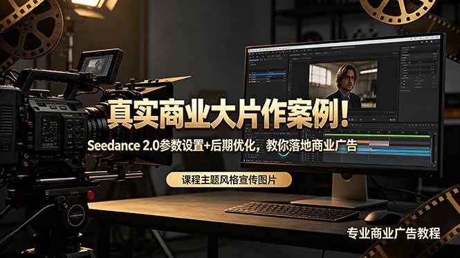 （18484期）真实商业大片作案例！Seedance 2.0参数设置+后期优化，教你落地商业广告-千城资源网