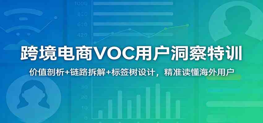 跨境电商VOC用户洞察特训：价值剖析+链路拆解+标签树设计，精准读懂海外用户-千城资源网
