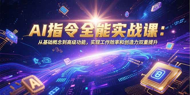 （15455期）AI指令全能实战课：从基础概念到高级功能，实现工作效率和创造力双重提升-千城资源网