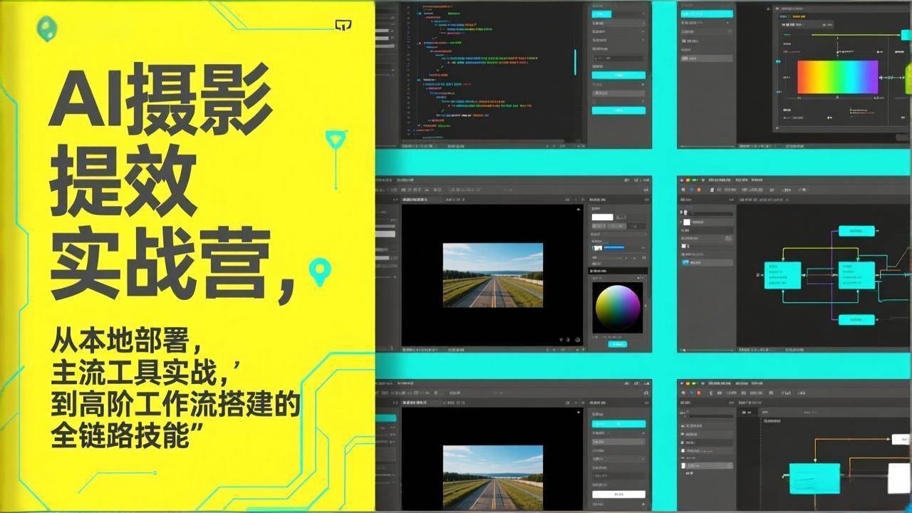 （17393期）AI+摄影提效实战营，从本地部署，主流工具实战，到高阶工作流搭建的全链路技能-千城资源网