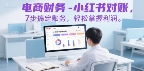电商财务-小红书对账，7步搞定账务，轻松掌握利润-千城资源网