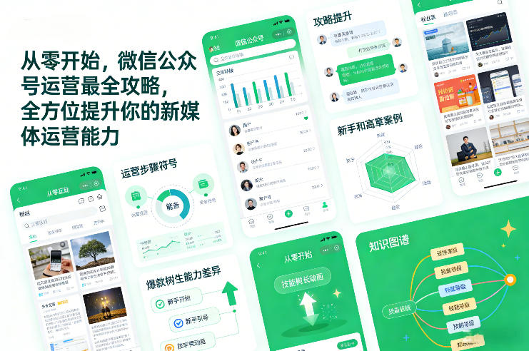 从零开始，微信公众号运营最全攻略，全方位提升你的新媒体运营能力-千城资源网