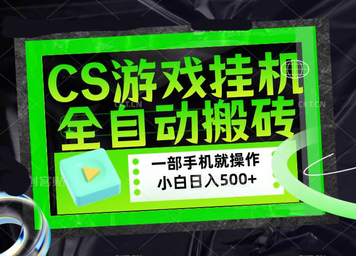 （17876期）CSGO游戏挂机捡漏搬砖，超稳定的项目，带领1000+小白实现日入500+，数据可视频验证-千城资源网