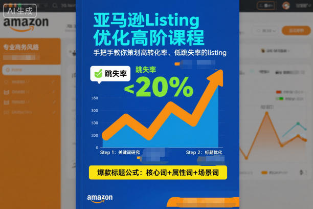 亚马逊Listing优化高阶课程，手把手教你策划高转化率、低跳失率的listing-千城资源网