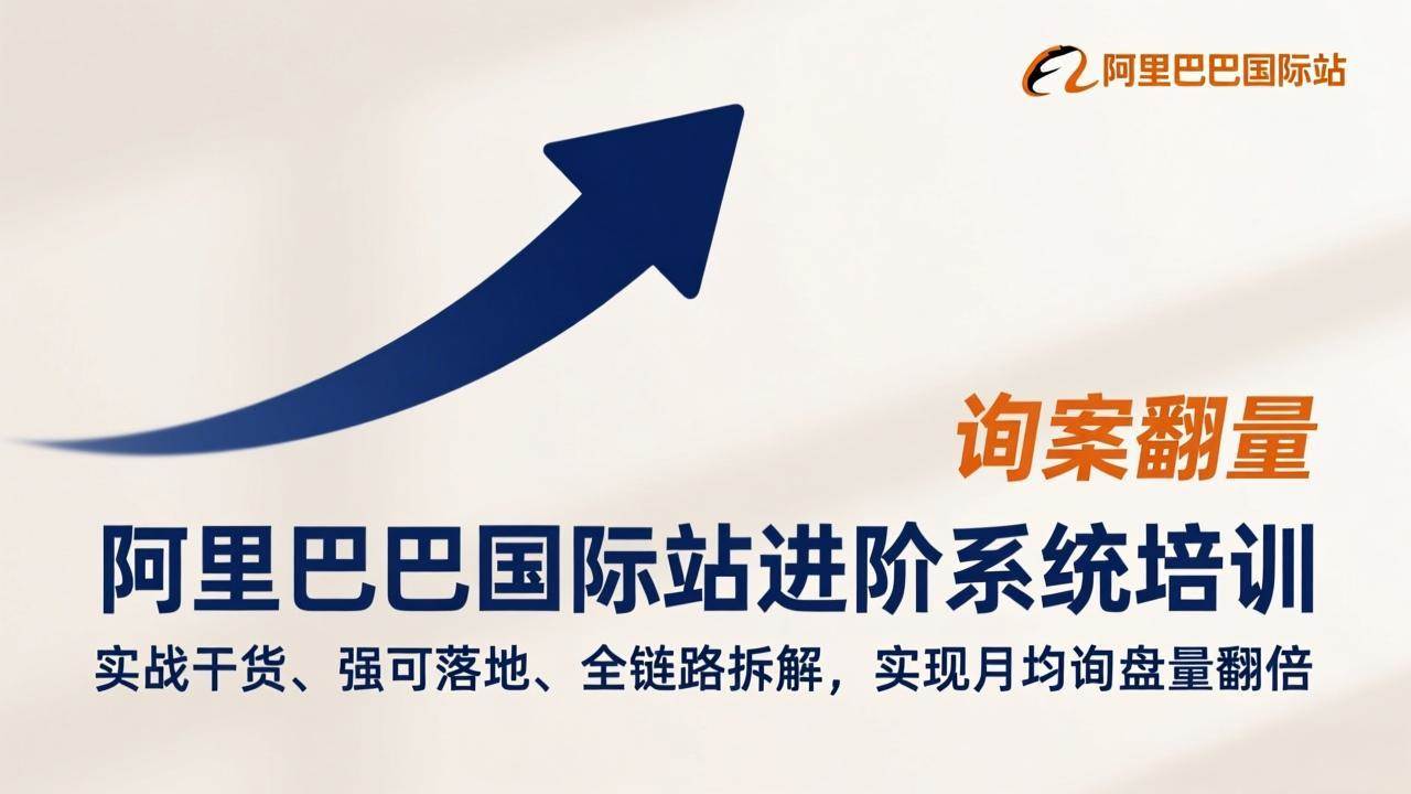 （17335期）阿里巴巴国际站进阶系统培训，实战干货、强可落地、全链路拆解，实现月均询盘量翻倍-千城资源网