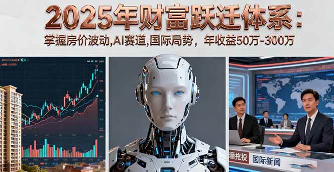 （16217期）2025年财富跃迁体系：掌握房价波动,AI赛道,国际局势，年收益50万-300万-千城资源网