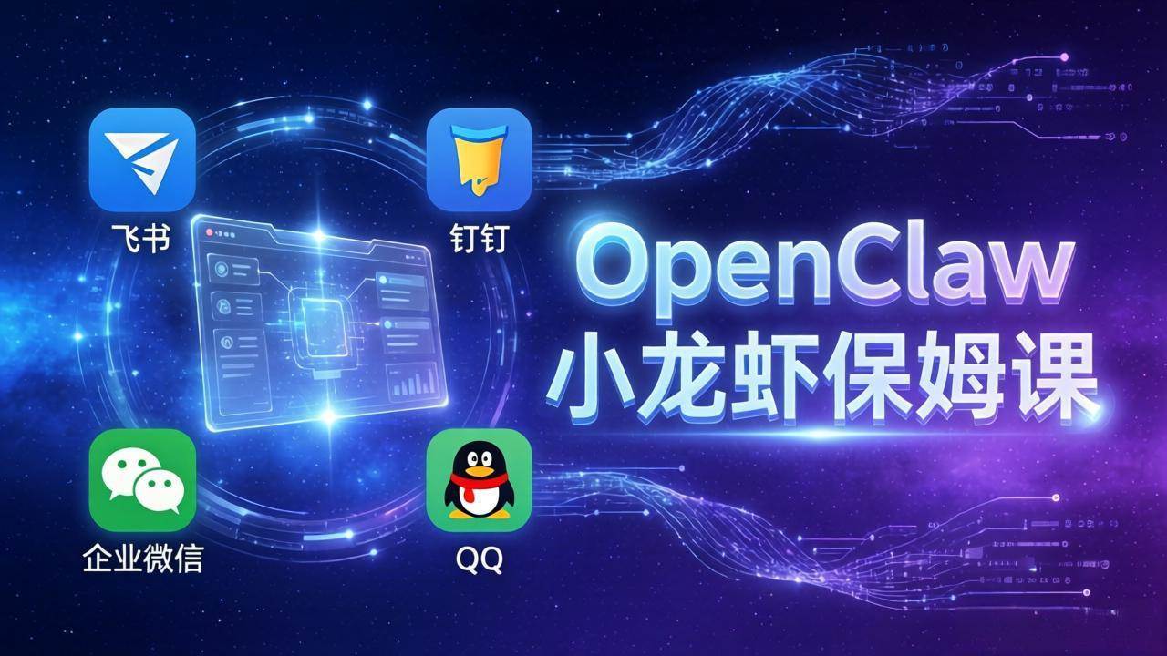 （17614期）OpenClaw小龙虾保姆课： Windows/macOS/Linux/Docker全系统安装，飞书+钉钉+企业微信+QQ 全接入-千城资源网