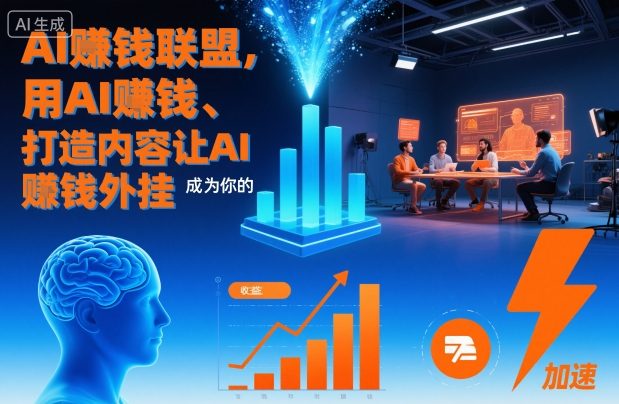 AI賺钱联盟，用AI賺钱、打造内容让AI成为你的賺钱外挂-千城资源网