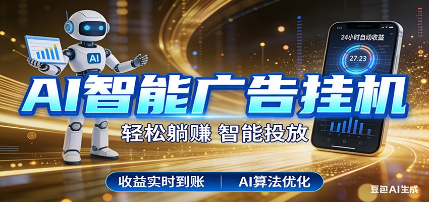 智能广告挂机新时代，利用碎片化时间实现稳定被动收益，AI帮你持续盈利-千城资源网