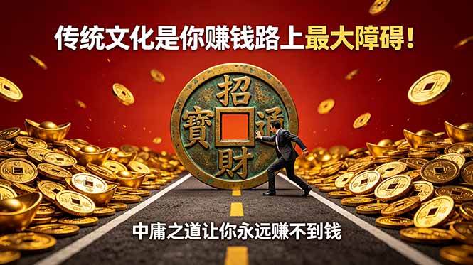 （18872期）付费文章：传统文化是你赚钱路上最大障碍！中庸之道让你永远赚不到钱-千城资源网