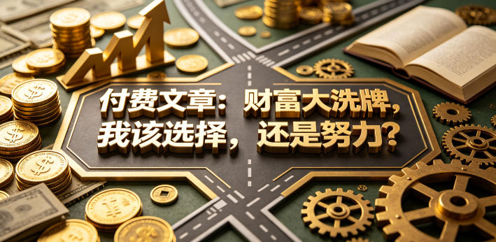 付费文章：财富大洗牌，我该选择，还是努力？-千城资源网