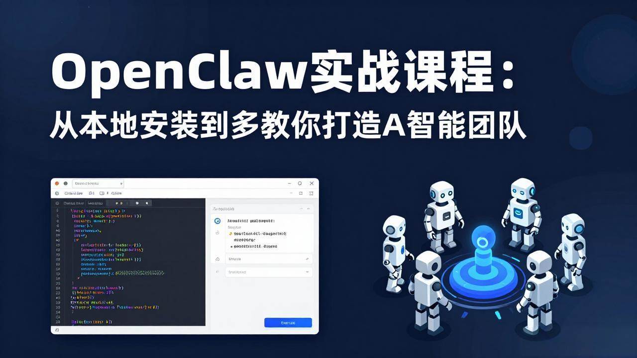 （17883期）OpenClaw实战课程：从本地安装到多Agent协同，手把手教你打造AI智能团队-千城资源网