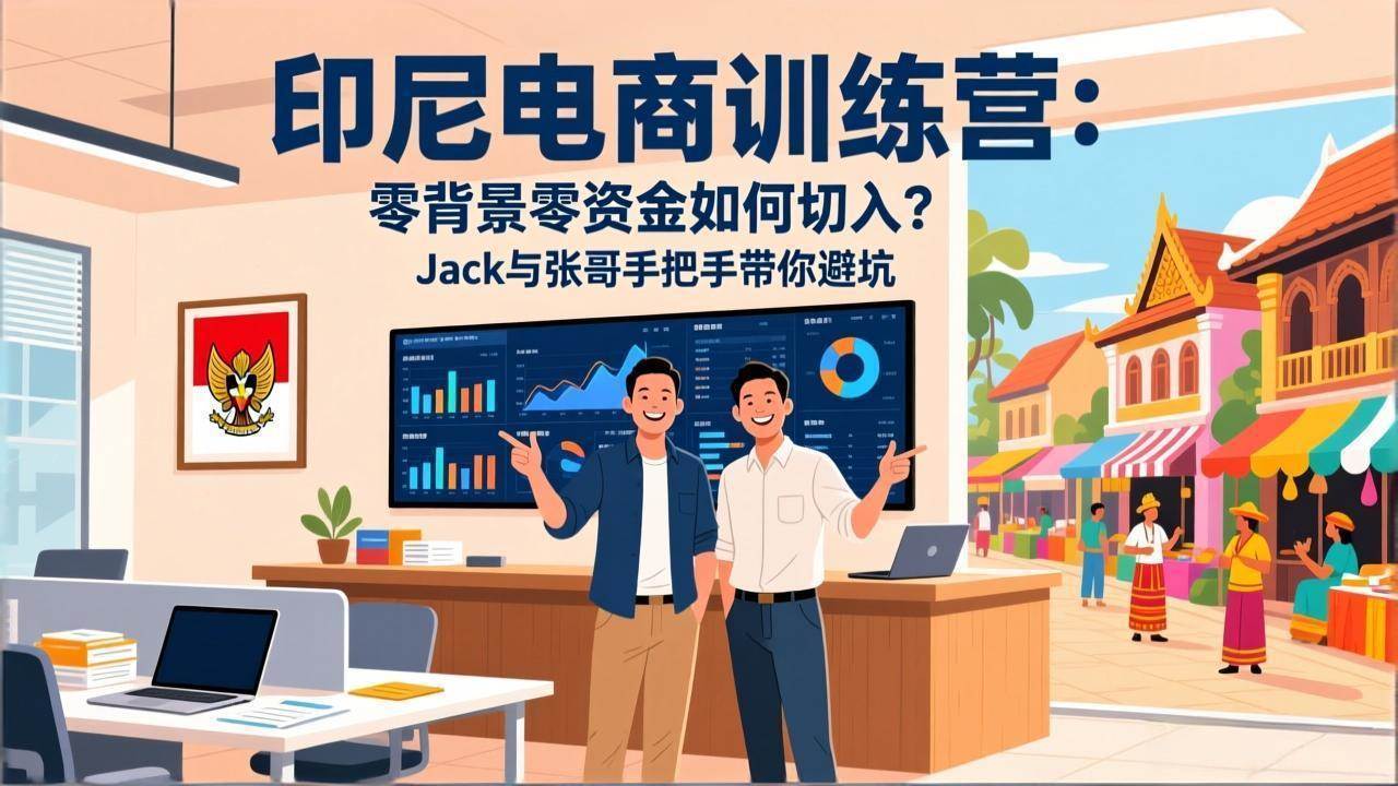 （17533期）印尼电商训练营：零背景零资金如何切入？Jack与张哥手把手带你避坑-千城资源网
