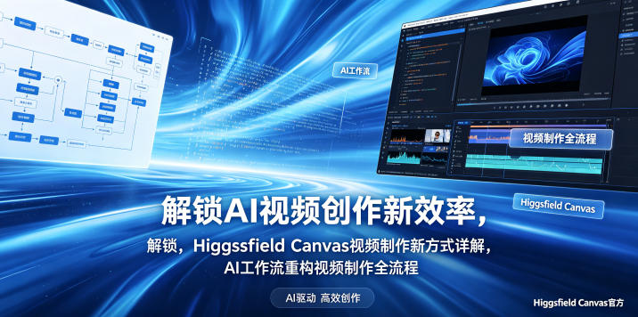 解锁AI视频创作新效率，Higgsfield Canvas视频制作新方式详解，AI工作流重构视频制作全流程-千城资源网