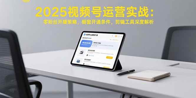 （15505期）2025视频号运营实战：零粉丝开播策略，橱窗开通条件，剪辑工具深度解析-千城资源网