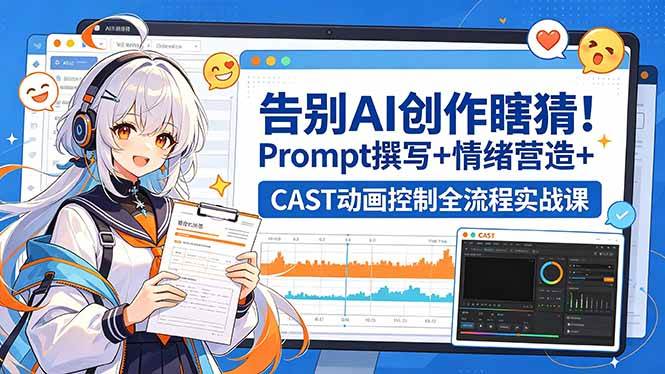 （18473期）告别AI创作瞎猜！Prompt撰写+情绪营造+CAST动画控制全流程实战课-千城资源网
