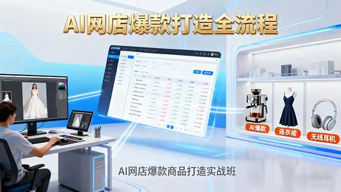 （16326期）AI网店爆款商品打造实战班：AI技术实现商品图智能处理，快速搭建AI网店-千城资源网