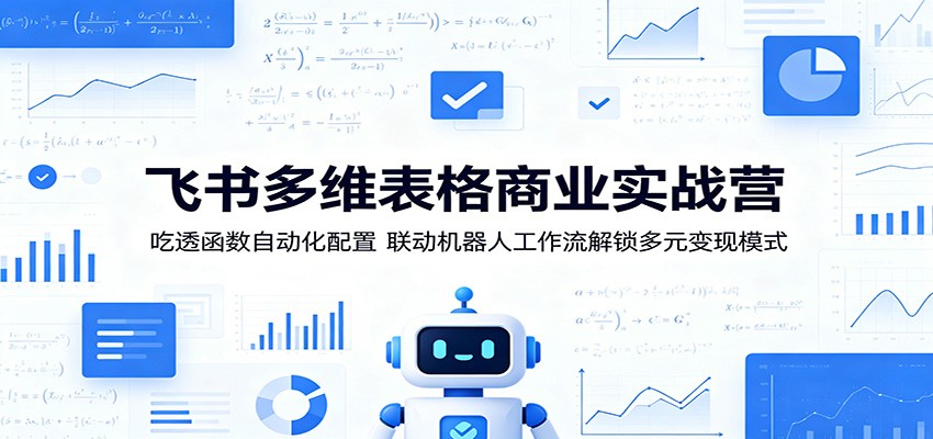 飞书多维表格商业实战营：吃透函数自动化配置，联动机器人工作流解锁多元变现模式-千城资源网