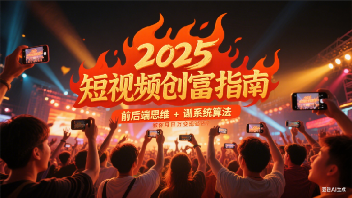 2025短视频创富指南，前后端思维 + 系统算法，教你月入过万变现路径-千城资源网